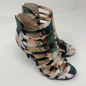 Never Worn Jessica Simpson Floral Sandal Heels - Size 6.5